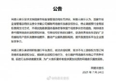 网易云音乐回应腾讯被罚：承诺不签订网络音乐独家版权协议